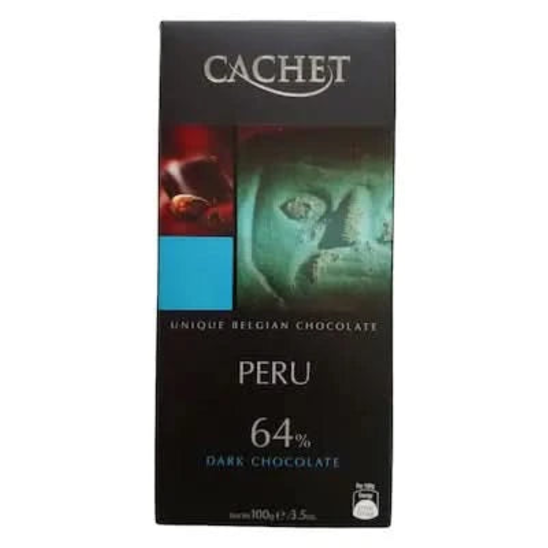 CACHET DARK CHOCOLATE PERU 64% 100G